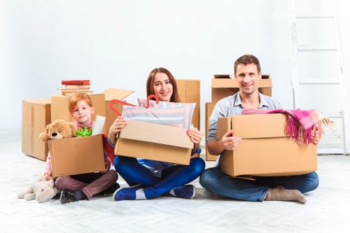 Careful furniture removal from an upper-floor Hampstead property