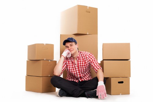 Professionals handling a flat removal in Hampstead